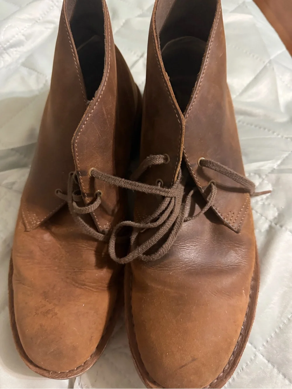 Clarke’s Men's Brown Leather Chukka Boots size 13